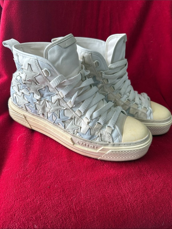 AMIRI Other - AMIRI White High-Top Star-Embellished Sneakers